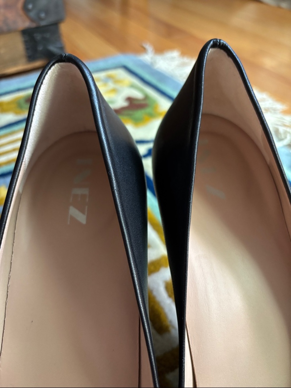 NEW Inez Lola Black Pointed-Toe Pumps Size 8 - Picture 4 of 6